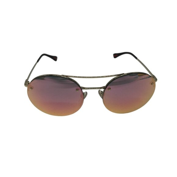 Prada Womens Aviator Sunglasses Lt Gold Metal Frame & Rose Lens SPS 51R ZVN-5L2 - Picture 7 of 16